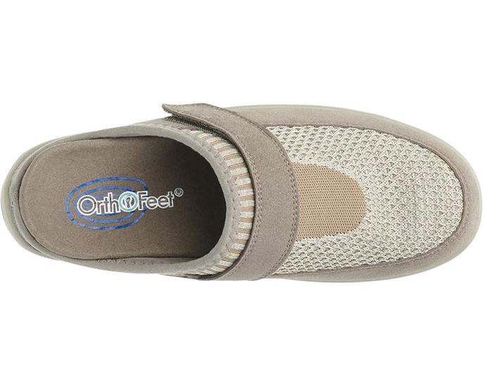 Домашние тапочки Orthofeet Louise с ортопедической поддержкой