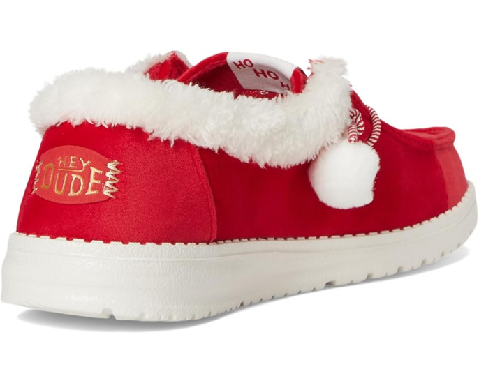 Кроссовки Hey Dude Wendy Mrs Claus слип-он с эластичными шнурками и округлым носком