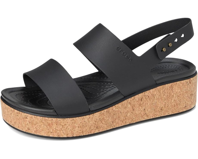 Сандалии Crocs Brooklyn Cork Low Wedge на пробковой платформе