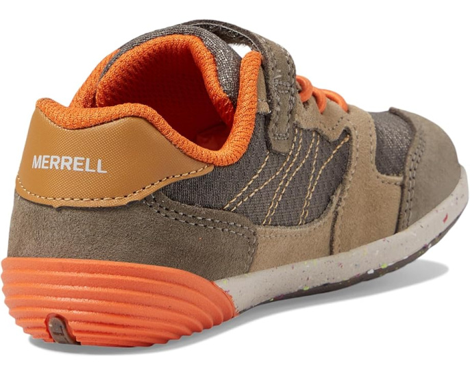 Кроссовки Merrell Bare Steps A83 для малышей с кожаным верхом и застежкой на липучке