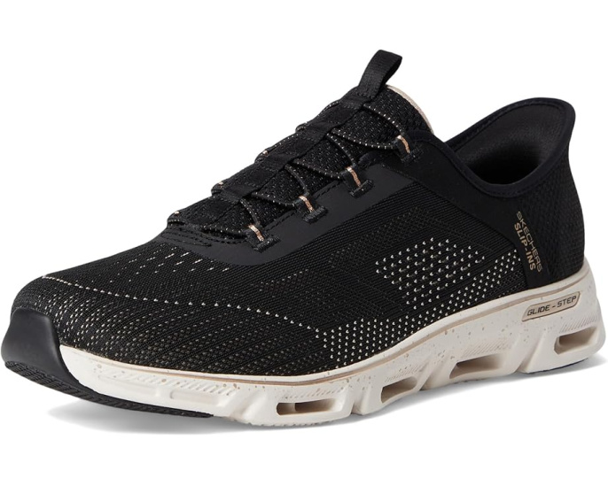 Skechers Glide-Step Gratify Pace слипоны без шнуровки с памятью формы и технологией Heel Pillow