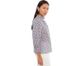 Рубашка NIC+ZOE Petite Sideways Cotton Crinkle с принтом