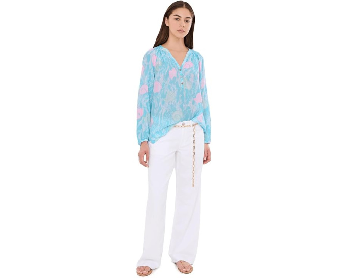 Блуза Elsa Top из шелка Lilly Pulitzer