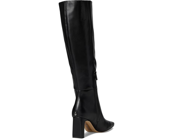 Ботинки Sylvia Wide Calf Sam Edelman из кожи с широким голенищем