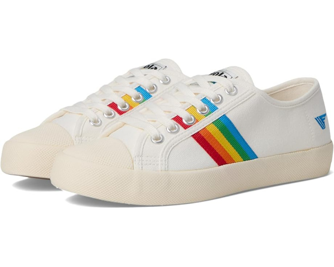 Кроссовки Gola Coaster Rainbow из парусины с резиновым носком