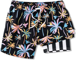 Плавательные шорты Black Light Nights 14 см от Chubbies с подкладкой