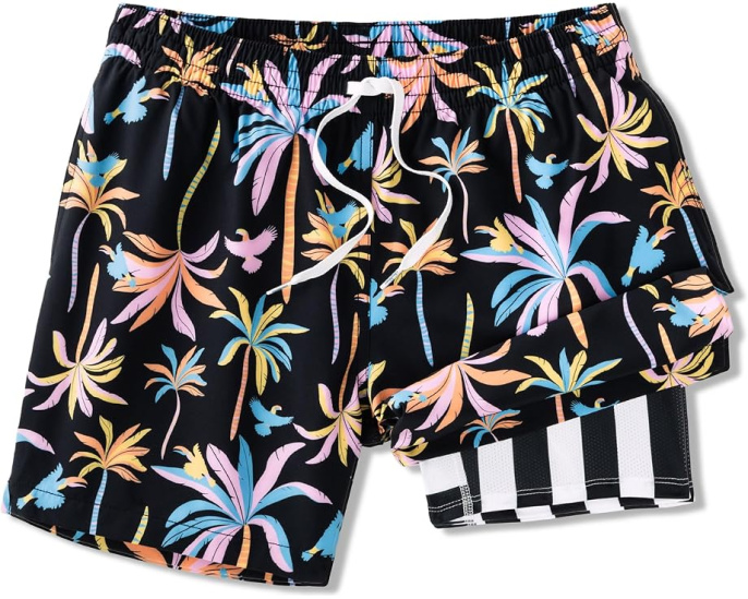 Плавательные шорты Black Light Nights 14 см от Chubbies с подкладкой
