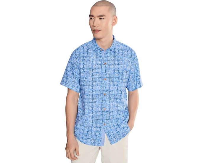 Рубашка Tommy Bahama Coastal Ease Carrico Tiles с узором плитки