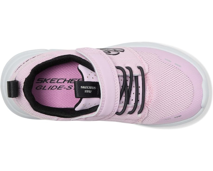 Кроссовки SKECHERS KIDS Glide-Step Flow с эластичными шнурками и сетчатым верхом