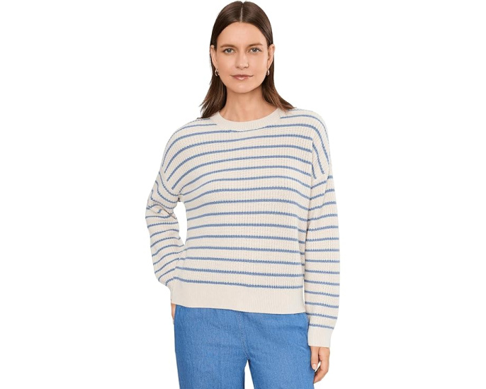 Свитер Coastal Cotton с круглым вырезом Eberjey