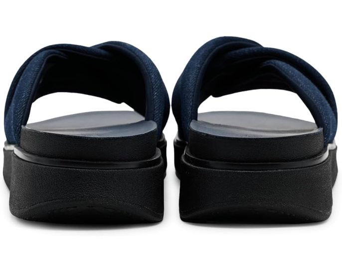 Сланцы FitFlop Gen FF Folded из денима с клиновидным каблуком