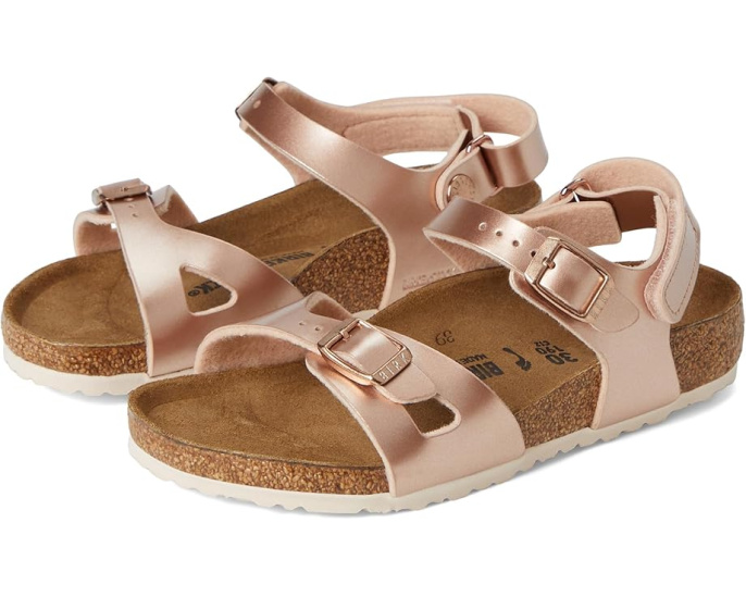 Детские сандалии Birkenstock Rio с липучкой и пробковой стелькой