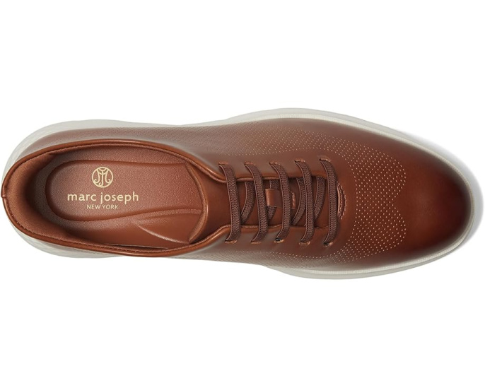 Кроссовки Marc Joseph New York Gold Street с технологией Hands Free и кожей теленка