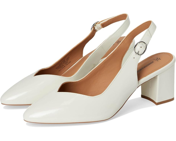 Лодочки Vicki Slingback Pump с зауженным носком и ремешком на щиколотке Johnston & Murphy