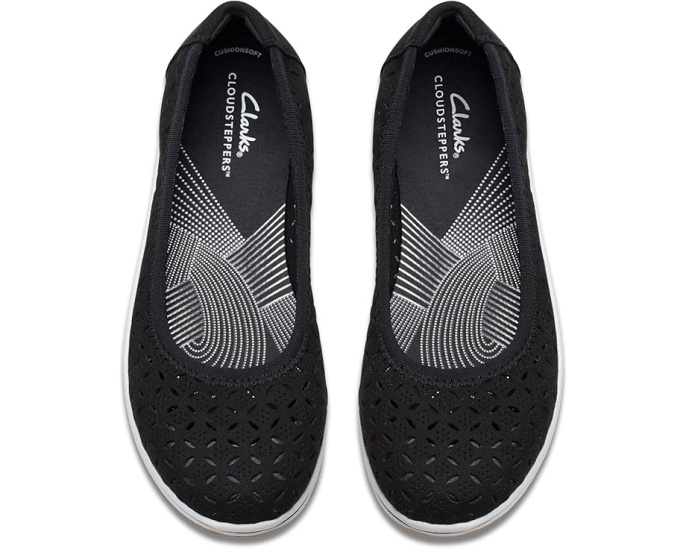 Clarks Breeze Roam дышащие балетки с перфорацией и сетчатой подкладкой