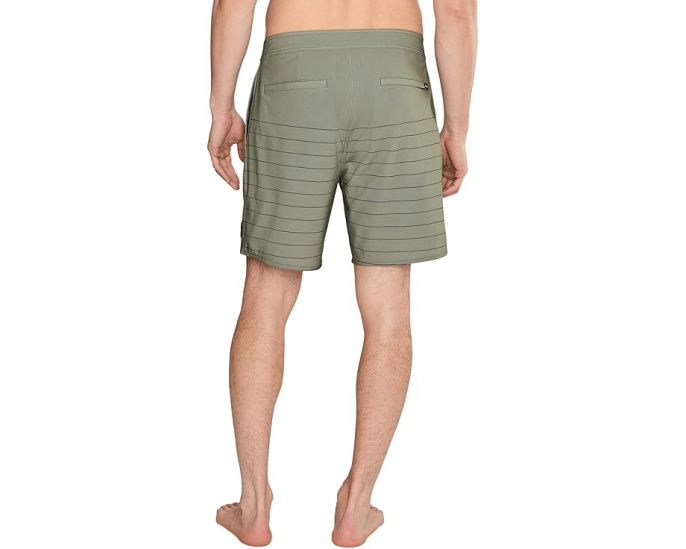 Плавки RVCA Steady Stripe Trunk с карманами на молнии и шнурке