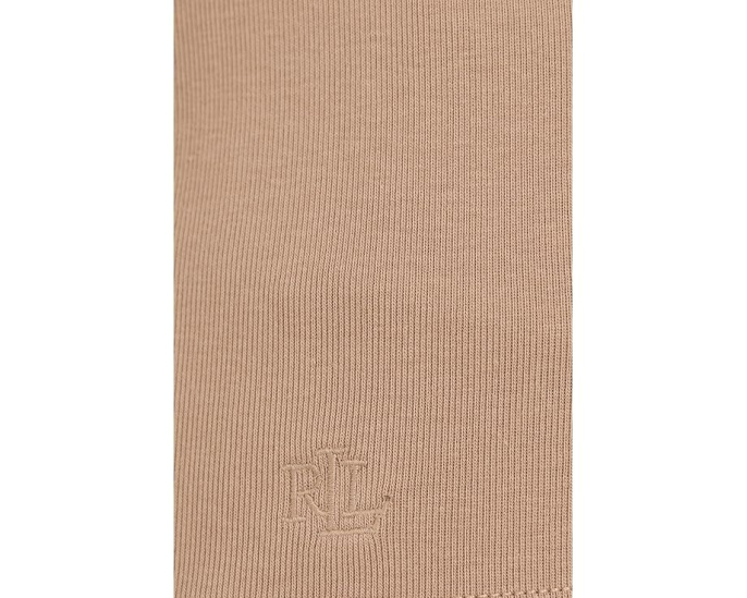 Футболка Petite Stretch Cotton Tee Lauren Ralph Lauren цвета верблюжьей шерсти