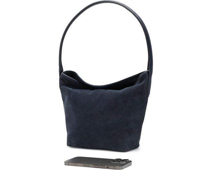 Сумка через плечо из замши Madewell Suede Port Lid Shoulder