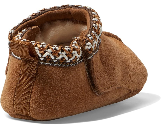 Детские тапочки UGG Tasman из замши на липучке