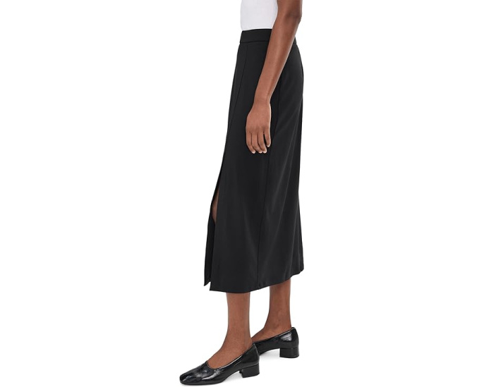 Eileen Fisher юбка прямая миди из трикотажного джерси с разрезом