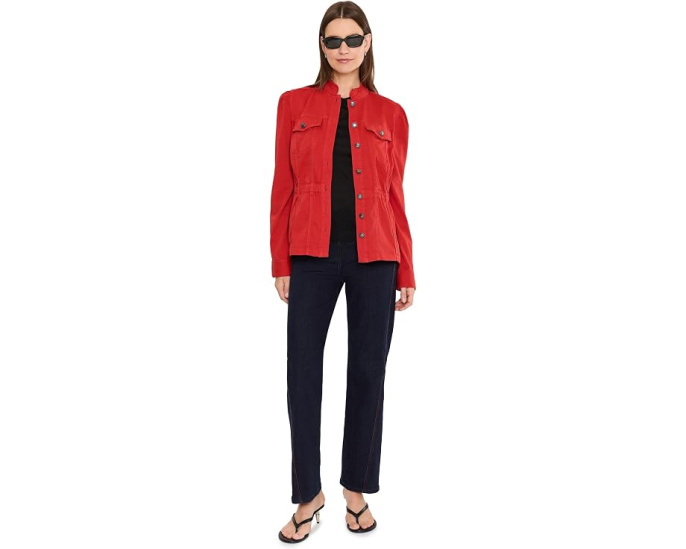 Джинсы Mid-Rise Kennedy Straight Jeans w/ Side Stitch Detail Liverpool Los Angeles прямого кроя