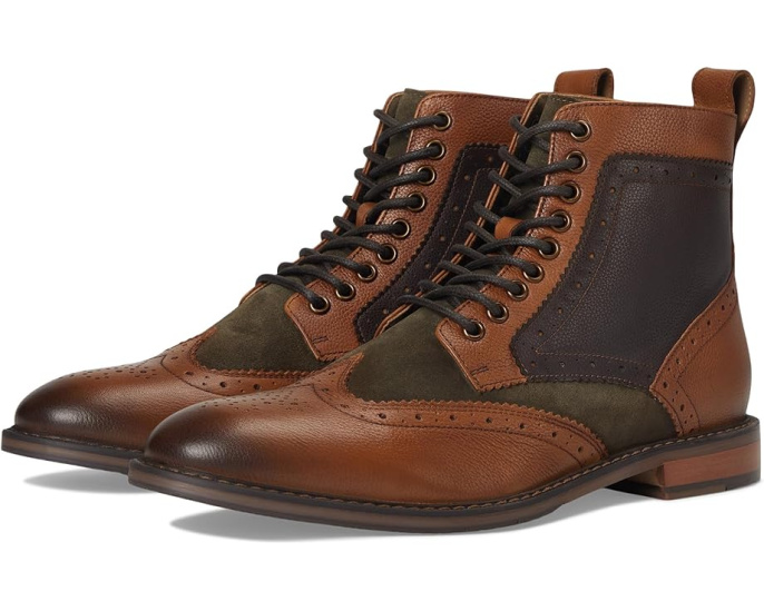 Ботинки Stacy Adams Finnegan Wing Tip с перфорацией и стелькой Memory Foam