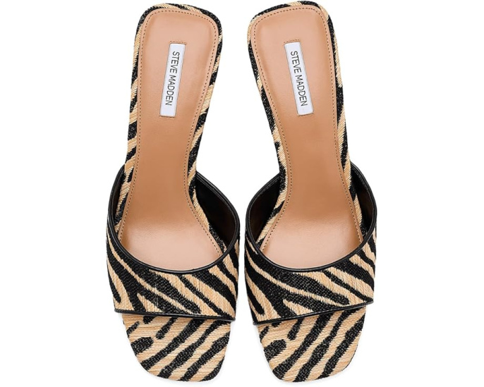 Босоножки Marble от Steve Madden с мраморным принтом и квадратным носком