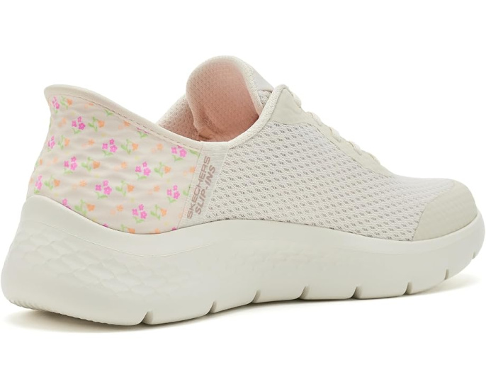 SKECHERS Performance Go Walk Flex Lily Rose с эластичными шнурками и сетчатым верхом