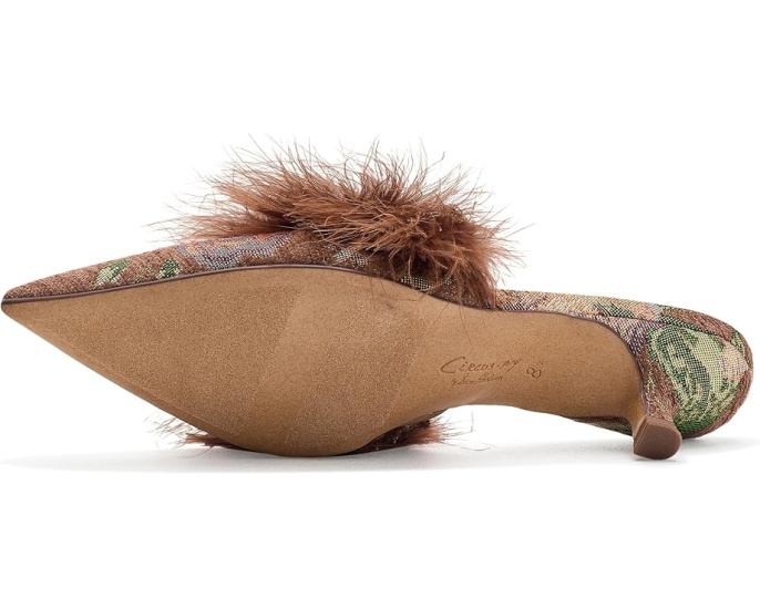 Мюли Gemma Fluff от Circus NY by Sam Edelman с перьями на шпильке