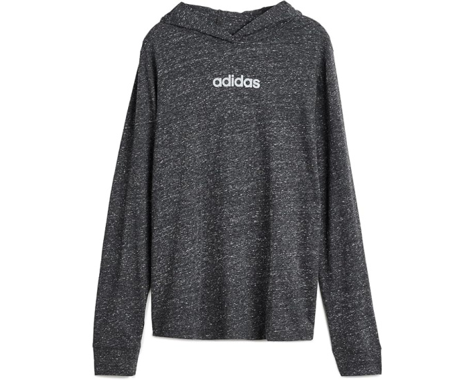 Детская футболка Adidas с капюшоном Snow Heather длинным рукавом