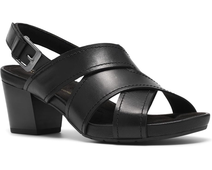 Сандалии Kymber Shine от Clarks с каблуком-столбиком