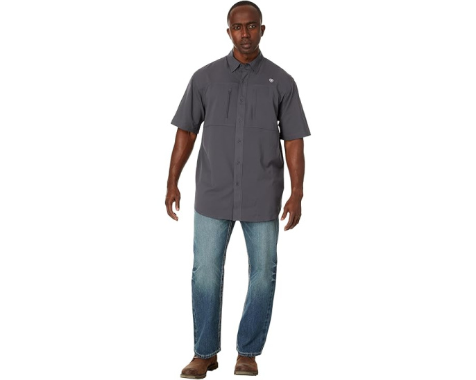 Рубашка Ariat Venttek Classic Fit прямого кроя черная