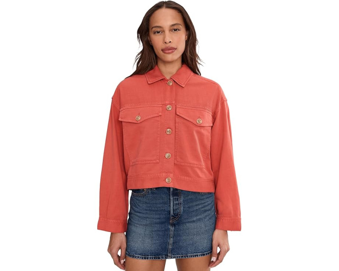 Укороченная джинсовая куртка Liverpool Los Angeles oversize из мягкой ткани