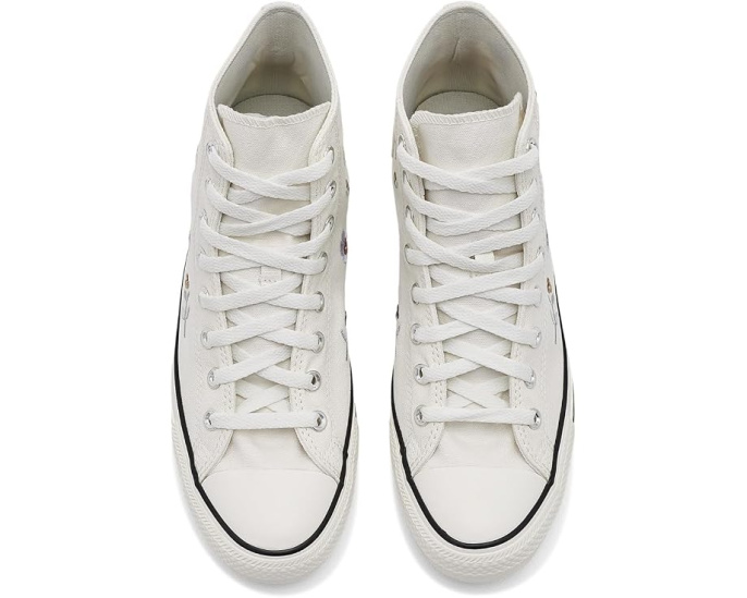 Кеды Converse Chuck Taylor All Star Sequin Flowers высокие с пайетками