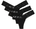Набор из 3 стрингов Hanky Panky с низкой посадкой и широкой резинкой