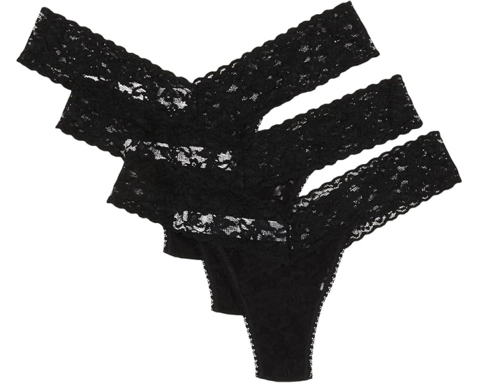 Набор из 3 стрингов Hanky Panky с низкой посадкой и широкой резинкой