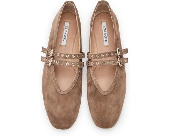 Балетки Steve Madden Lydia на ремешке с пряжкой из замши