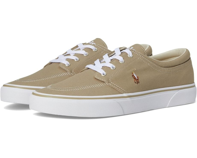 Кроссовки Polo Ralph Lauren Faxon X Low-Top Canvas с вышитым пони