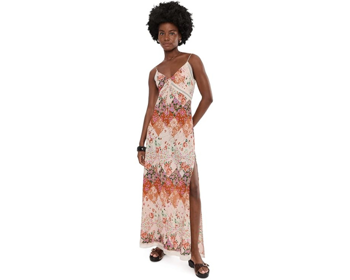 Платье миди Daisy Fields Maxi от Free People из принтованной сетки