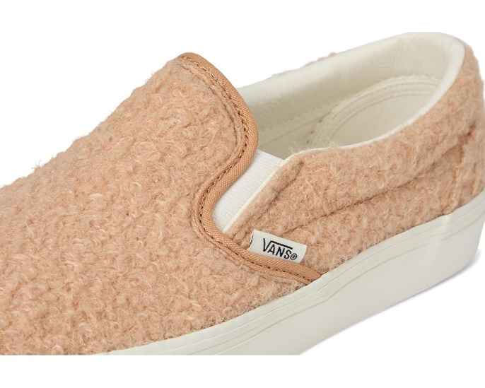 Классические слипоны Vans с вафельной подошвой и кантом