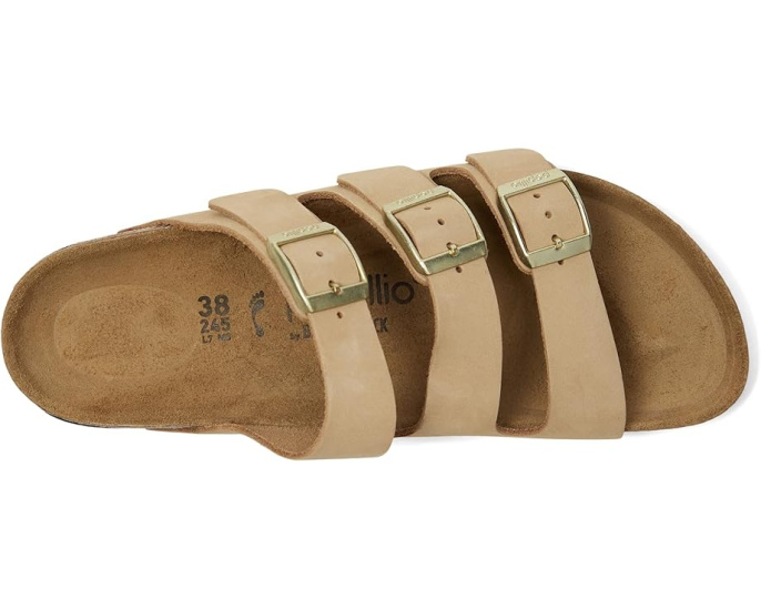 Сандалии Florida Platform от Birkenstock из нубука на платформе