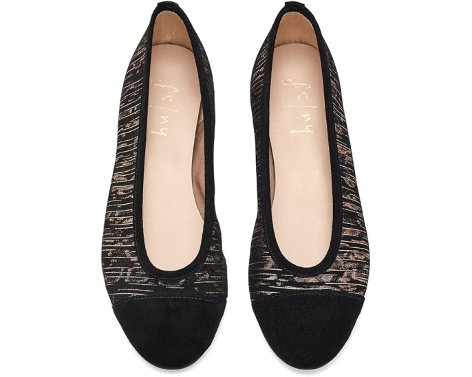 Балетки French Sole Kendall с блеском