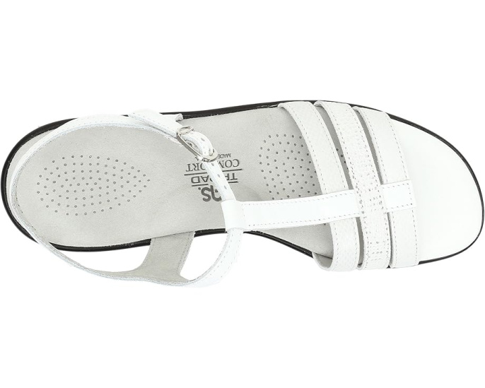Сандалии SAS Capri T-Strap с регулируемой пряжкой и клином
