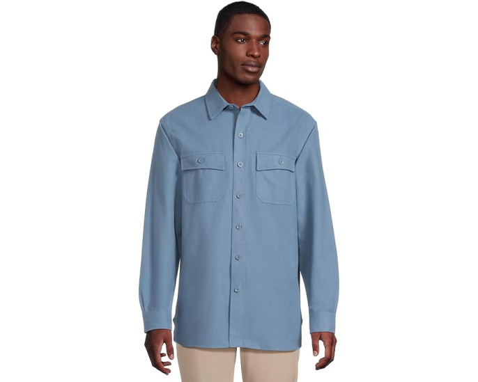 Рубашка Chamois Shirt от L.L.Bean с традиционным кроем и начесом