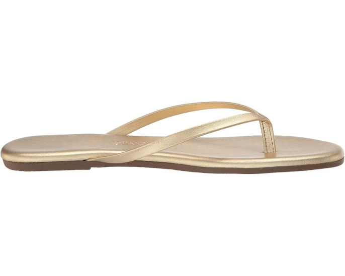 Металлические сандалии TKEES Metallics с кожаной стелькой