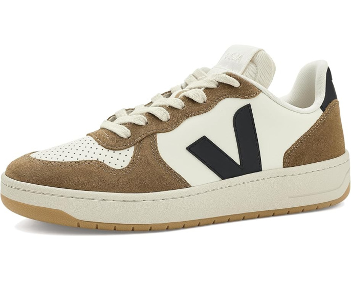 Кроссовки VEJA V-10 из экологичных материалов с круглым носком