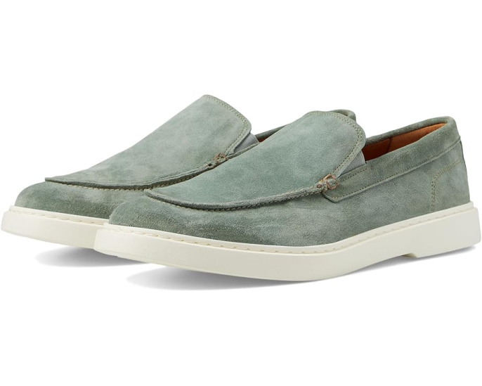 Allen Edmonds туфли Hayes Venetian из замши Sage