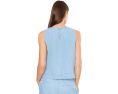 Топ Eileen Fisher из легкого денима с круглым вырезом