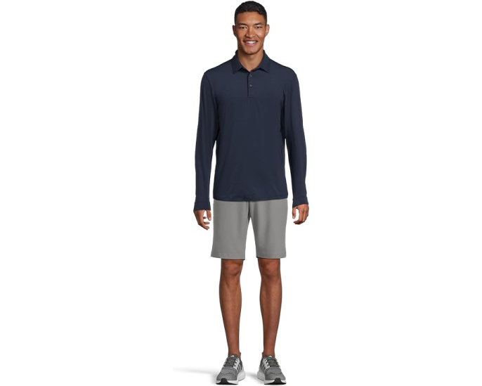 Adidas Core Long Sleeve Polo с длинным рукавом и влагоотводящей тканью