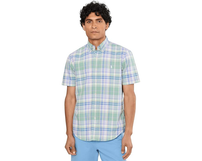 Классическая оксфордская рубашка в клетку Polo Ralph Lauren